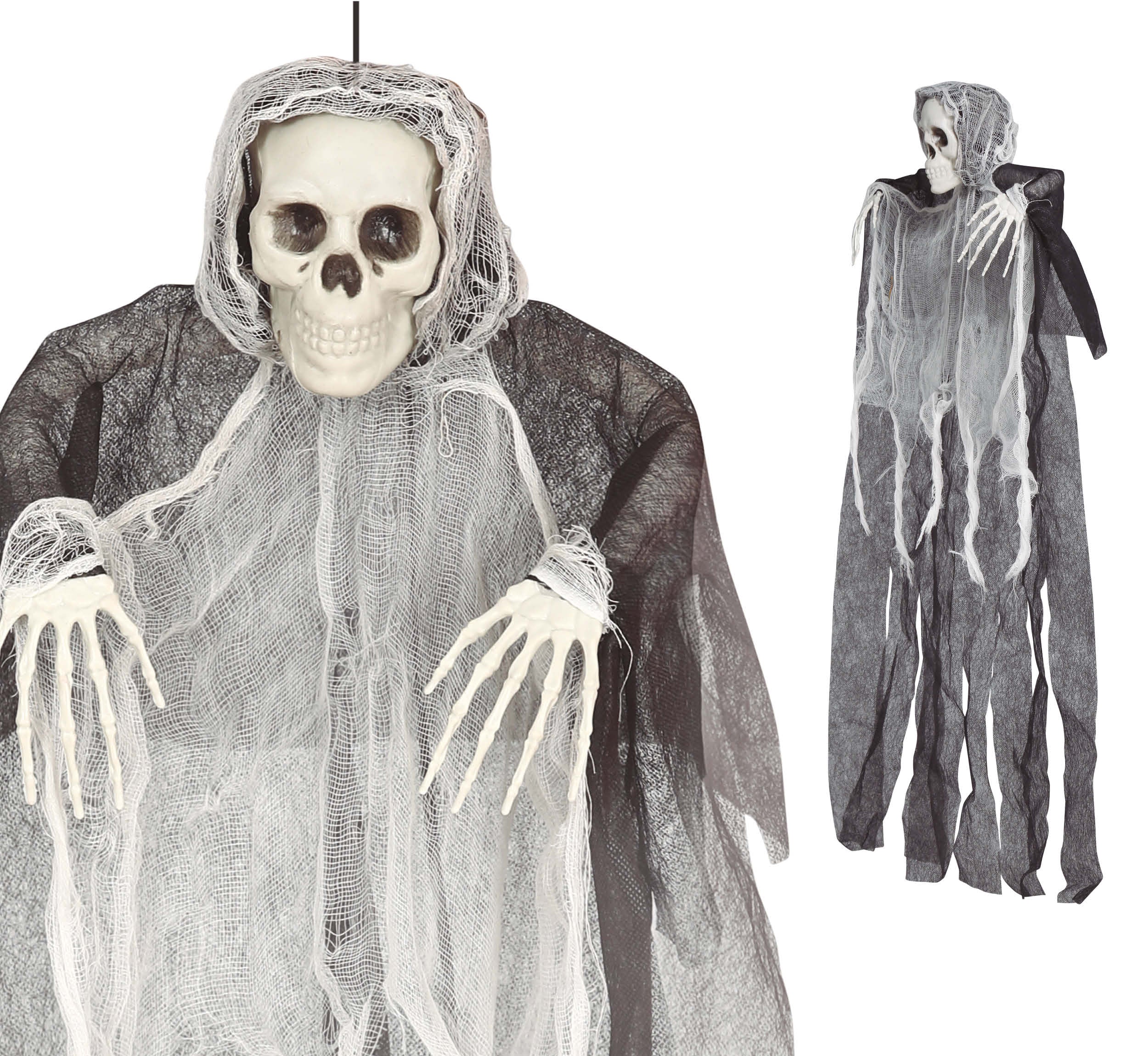 GP24083 – Skelett Dekoration Halloween Hängefigur – Farbe: Grau