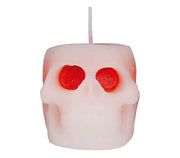 Totenkopf Kerze 6 cm mit Blut, Bild 4