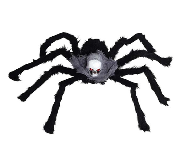 GP24121 – Tier Dekoration Gruselige Spinne Schädel – Farbe: Schwarz