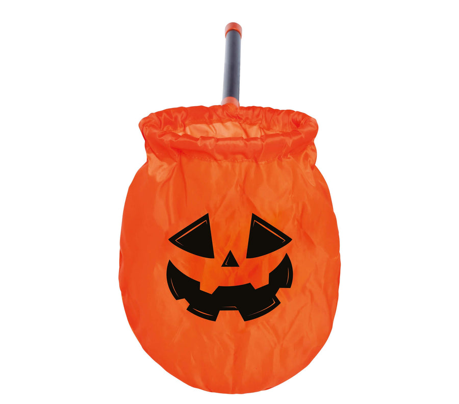 Kürbiskorb für Kinder 50 cm mit Stab