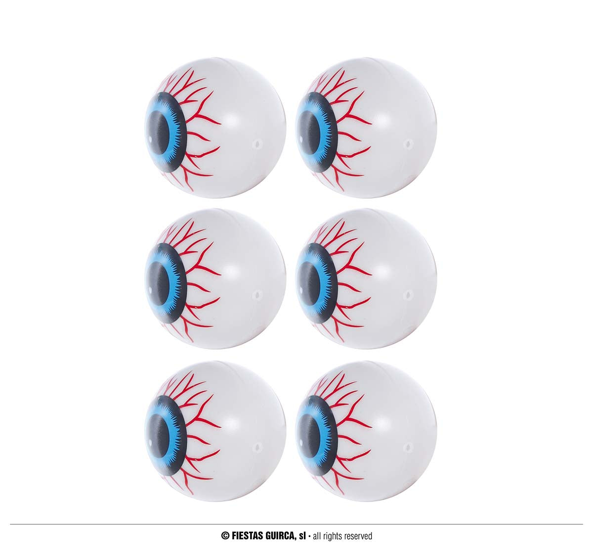 GP24125 – Halloween Set Gruselaugen Spinnen Dekoration – Farbe: Blau