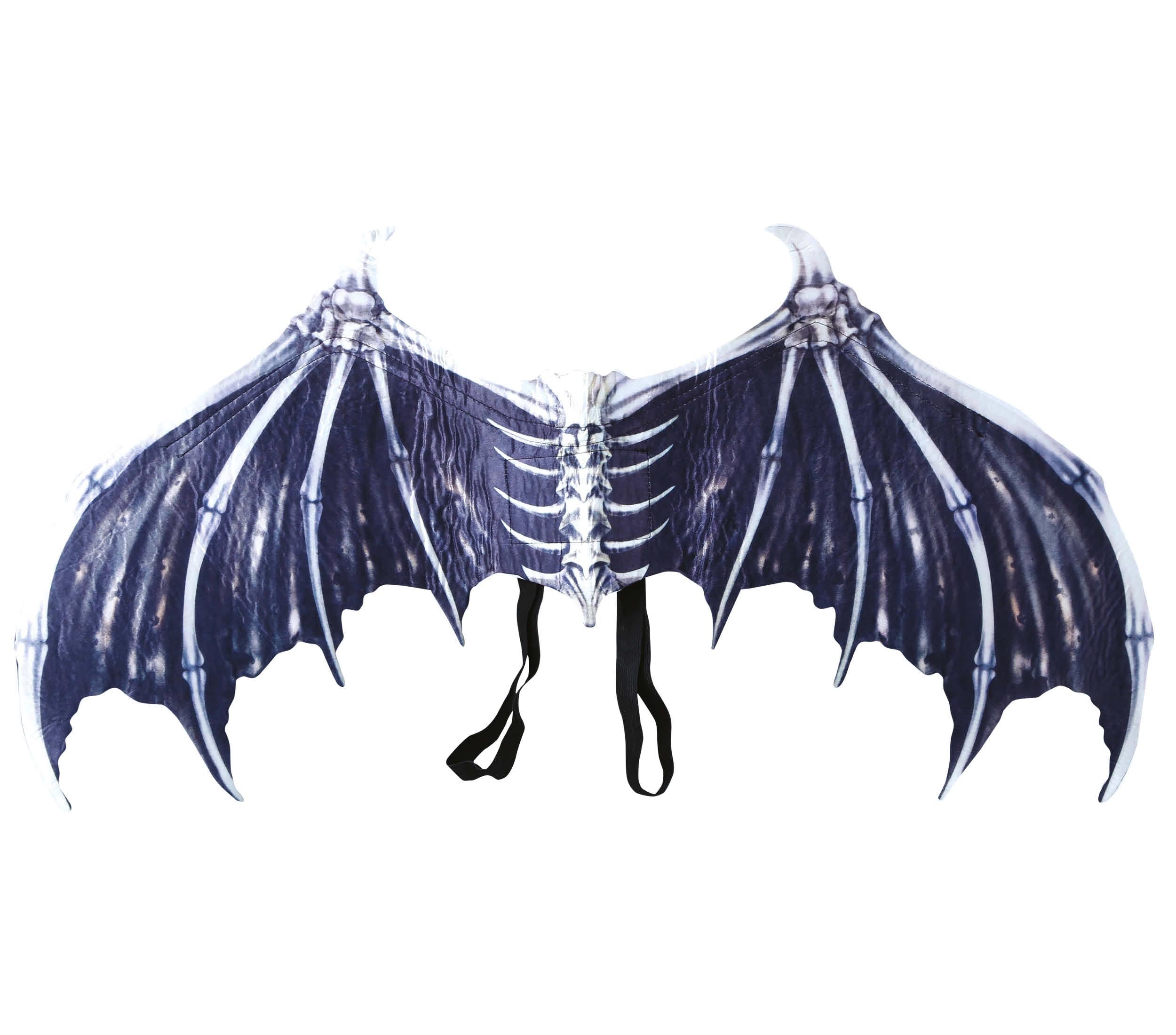 GP24138 – Skelett Flügel Halloween Kostüm – Farbe: Schwarz