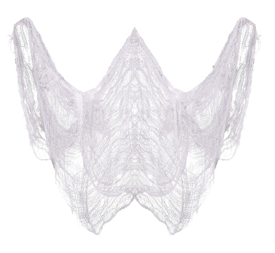 GP24165 – Halloween Spinnennetz Geisterhaus – Farbe: Weiß, Ansicht 2