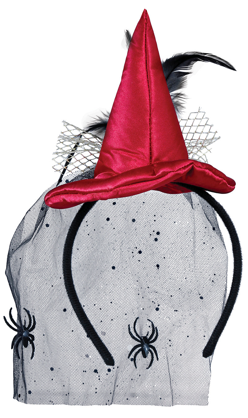 GP24178 – Hexen Tiara Minizylinder Kostüm – Farbe: Schwarz