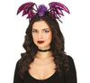 GP24179 – Fantasie Flügel Kopfschmuck Lila Tiara – Farbe: Lila