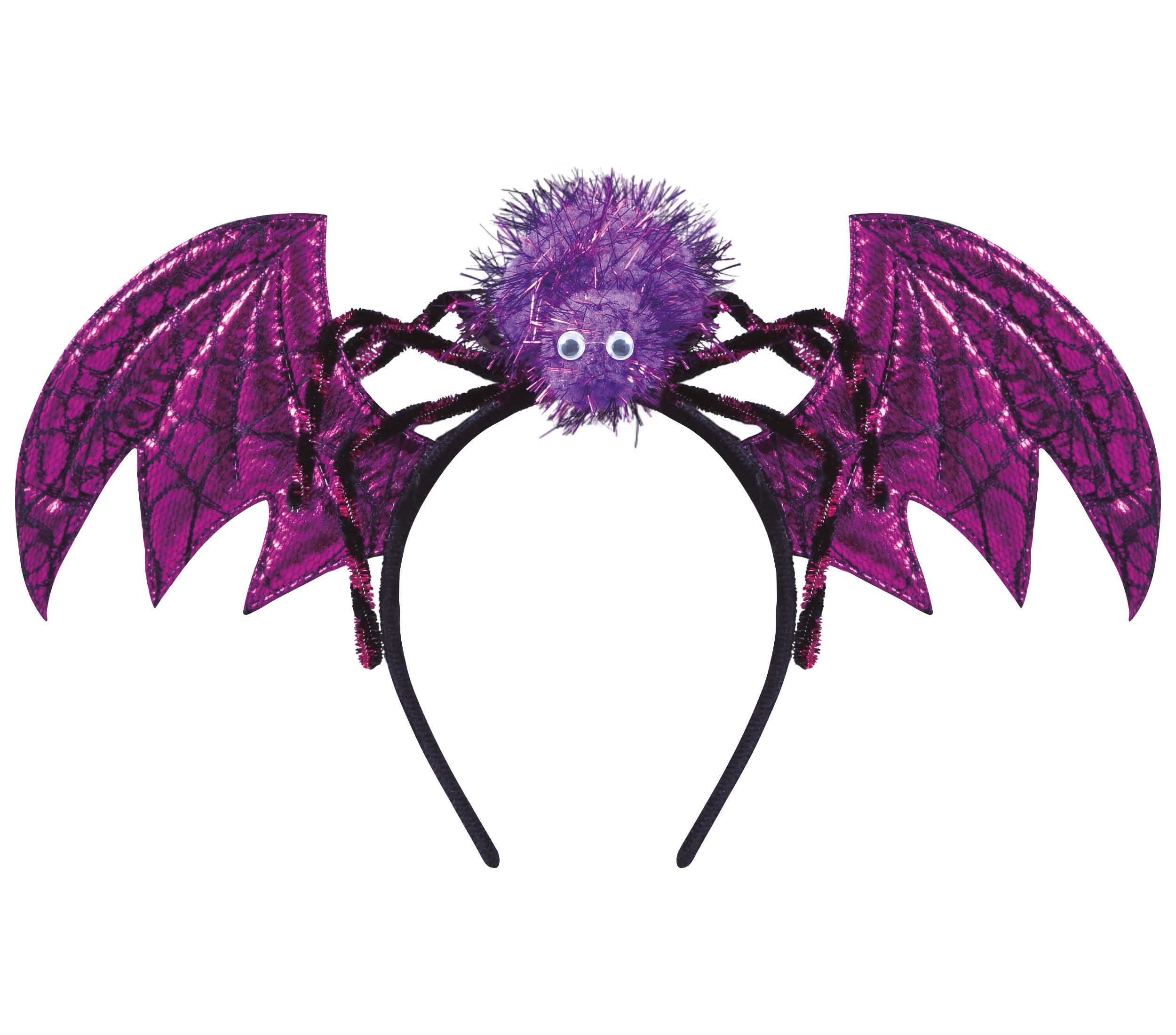 GP24179 – Fantasie Flügel Kopfschmuck Lila Tiara – Farbe: Lila