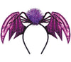 GP24179 – Fantasie Flügel Kopfschmuck Lila Tiara – Farbe: Lila