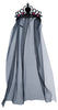 GP24183 – Prinzessin Diadem Schwarz Schleier – Farbe: Schwarz