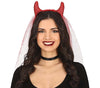 GP24184 – Dämon Stirnband Halloween Kostüm – Farbe: Rot