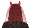 GP24184 – Dämon Stirnband Halloween Kostüm – Farbe: Rot