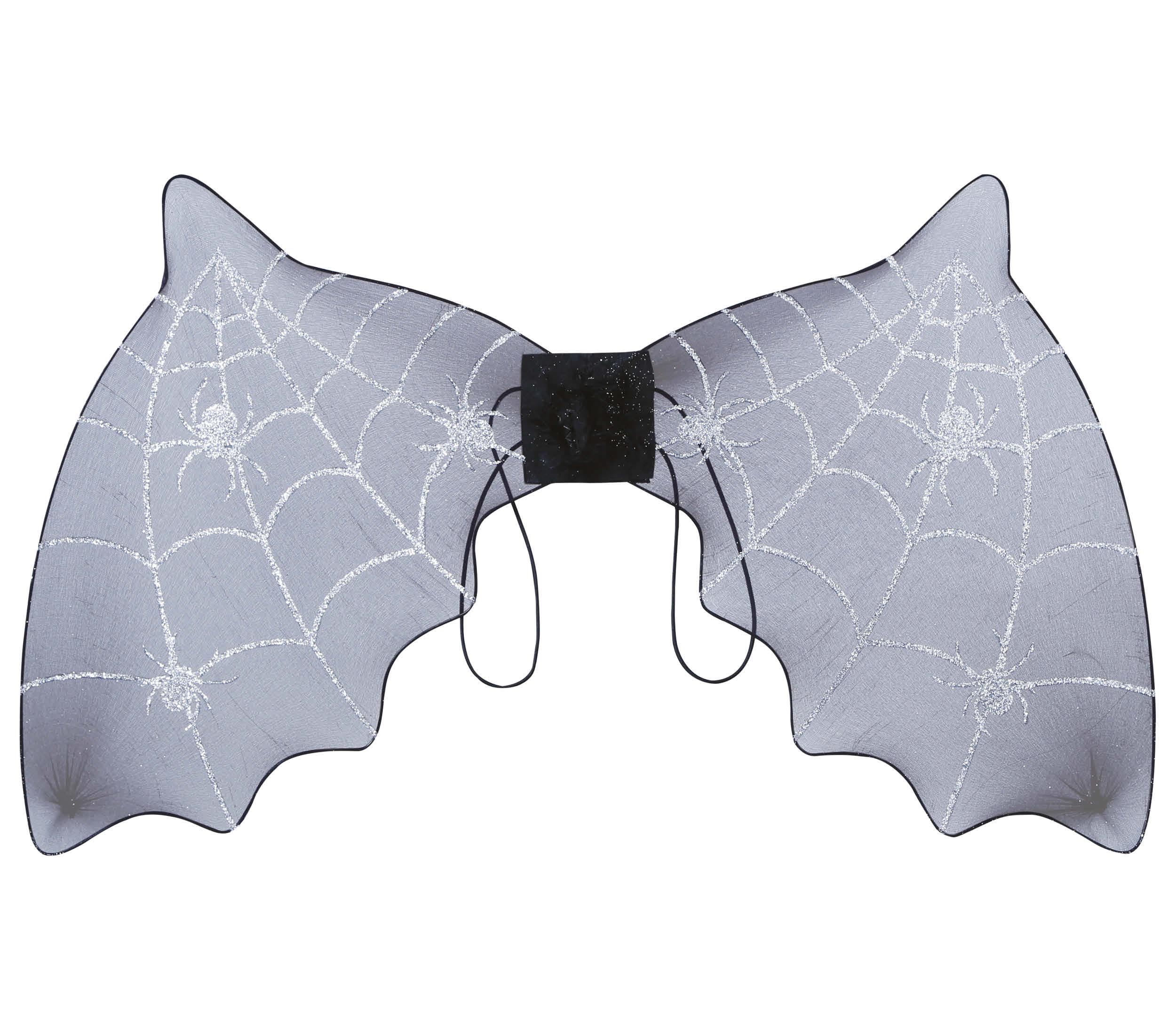 GP24185 – Tiermotiv Spinnennetz Fledermausflügel – Farbe: Schwarz