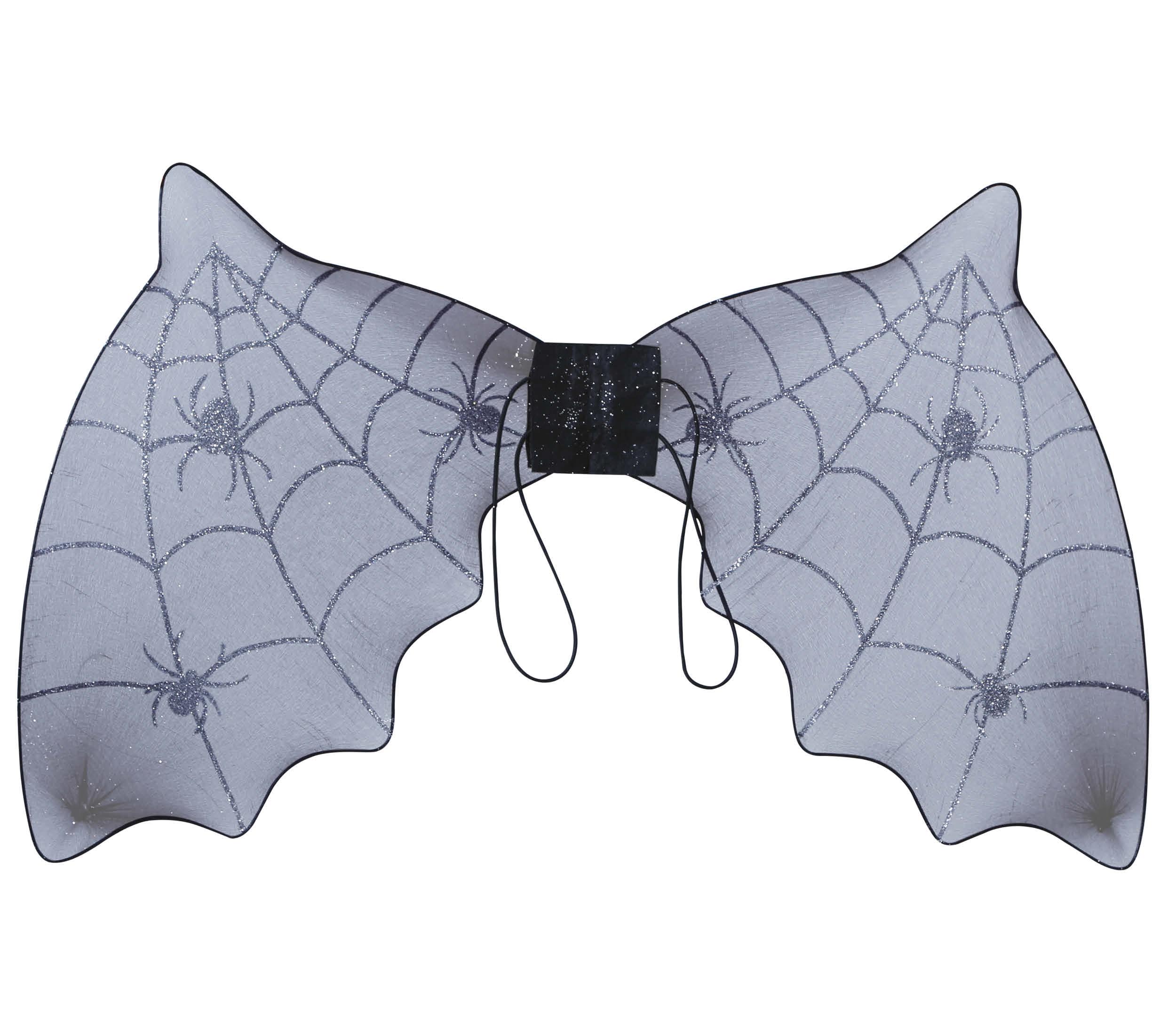 GP24185 – Tiermotiv Spinnennetz Fledermausflügel – Farbe: Schwarz