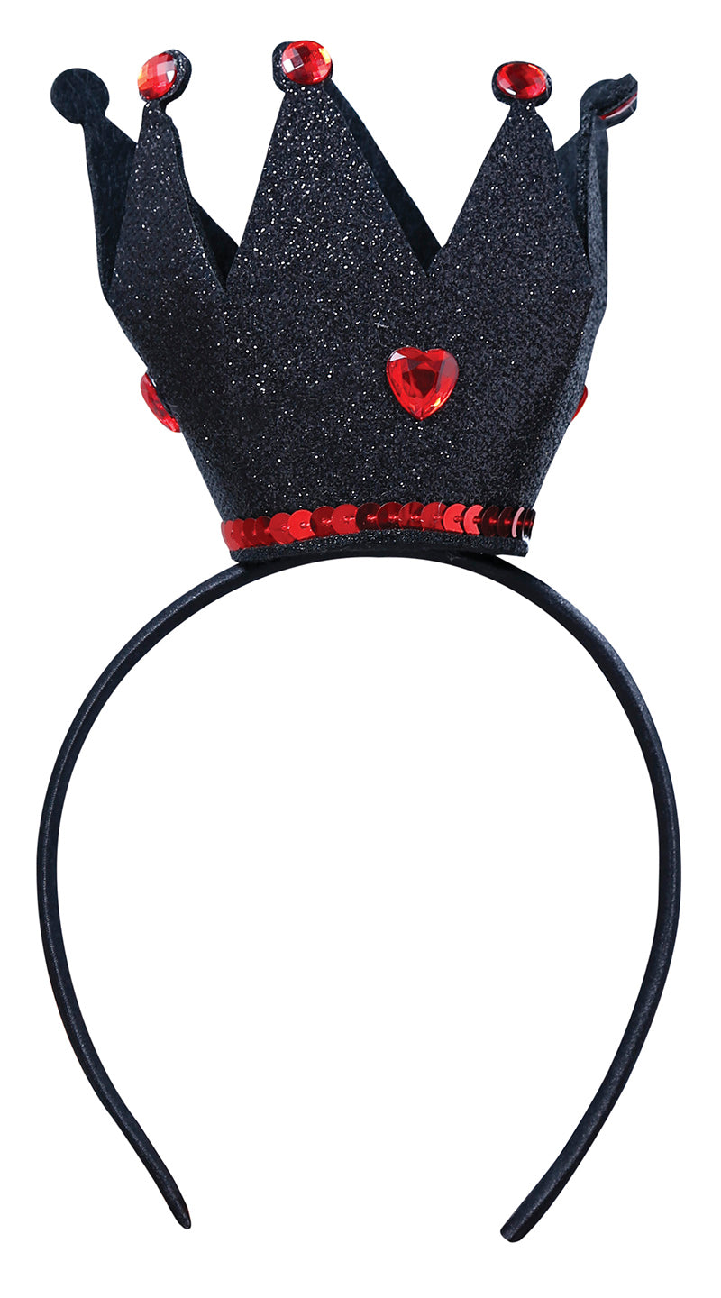 GP24187 – Kronen Kostüm Haarreif Majestätische Tiara – Farbe: Schwarz, Ansicht 2