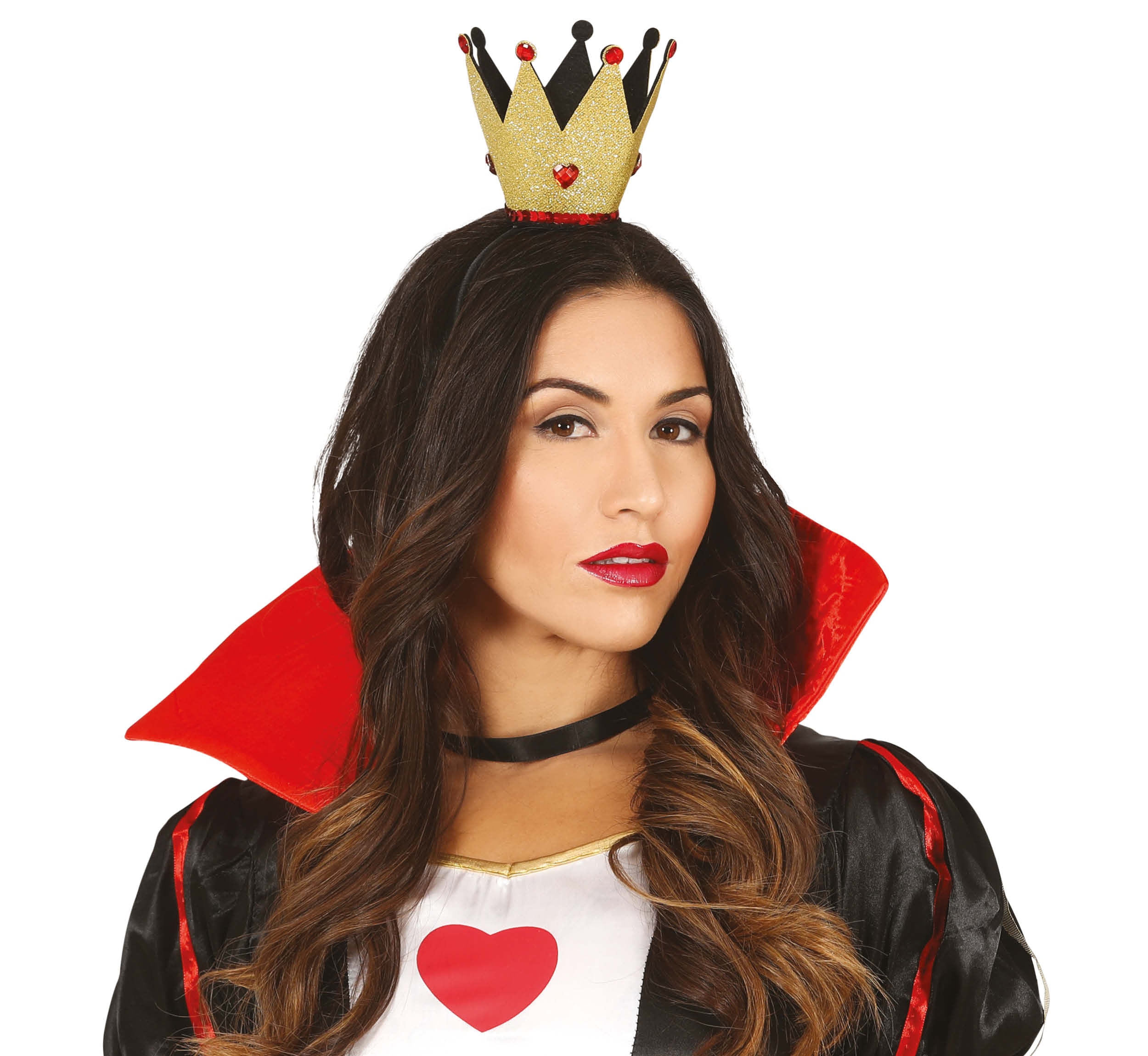 GP24187 – Kronen Kostüm Haarreif Majestätische Tiara – Farbe: Gold