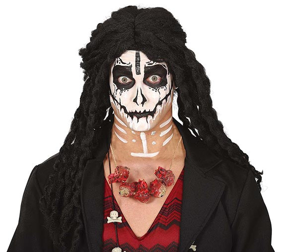 GP24215 – Voodoo Halloween Kette Blutige Augen – Größe: Standard