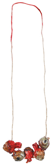 Voodoo Halloween Kette Blutige Augen, Bild 2