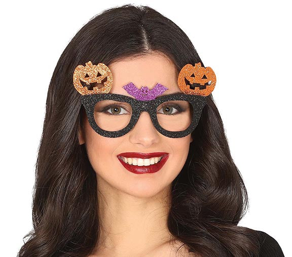 GP24216 – Kürbis Fledermaus Brille Halloween – Farbe: Orange