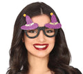 Hexen Halloween Brille Glitzer Party