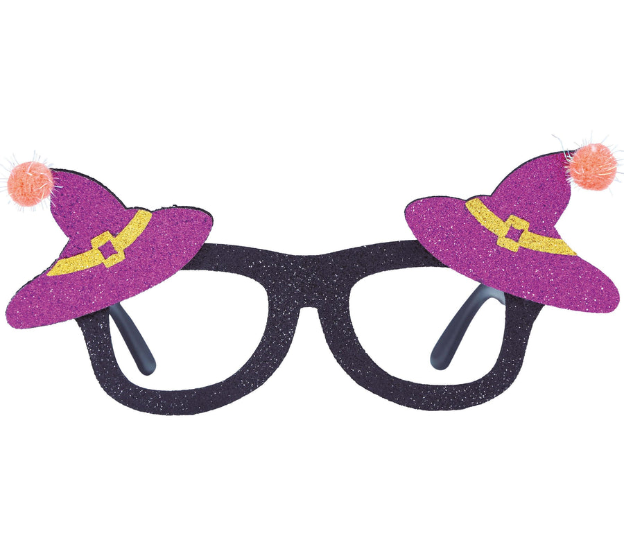 GP24218 – Hexen Halloween Brille Glitzer Party – Farbe: Lila, Ansicht 2