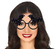 Fledermaus Halloween Glitzer Brille, Bild 1