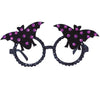 GP24220 – Fledermaus Halloween Glitzer Brille – Farbe: Schwarz