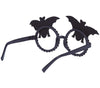 GP24220 – Fledermaus Halloween Glitzer Brille – Farbe: Schwarz