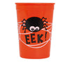 GP24229 – Spinnen Becher Orange Gruseldesign Party – Farbe: Orange