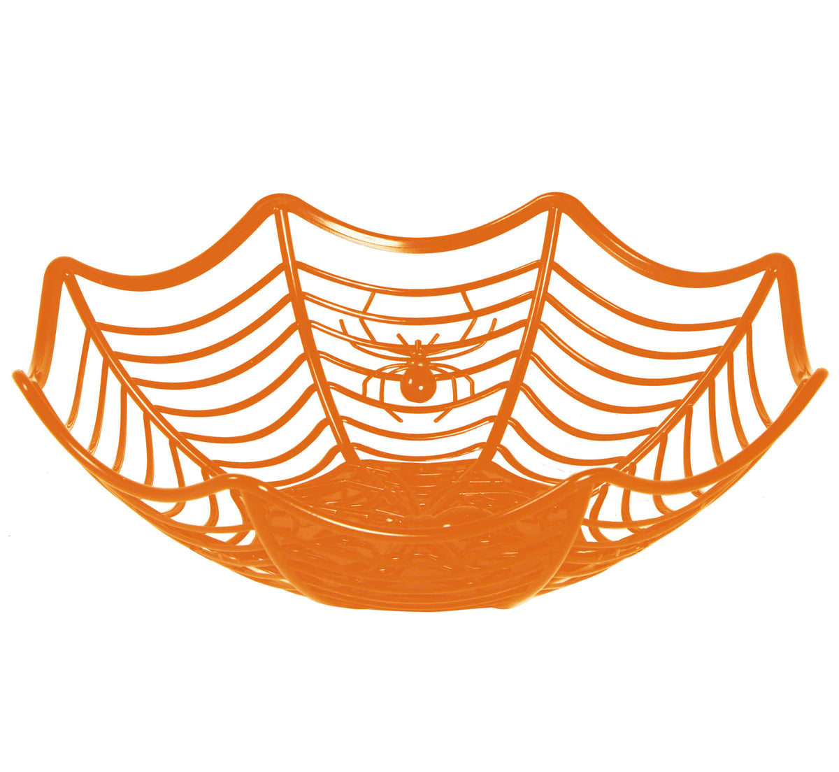 GP24236 – Halloween Spinnennetz Tablett Dekoration – Farbe: Orange