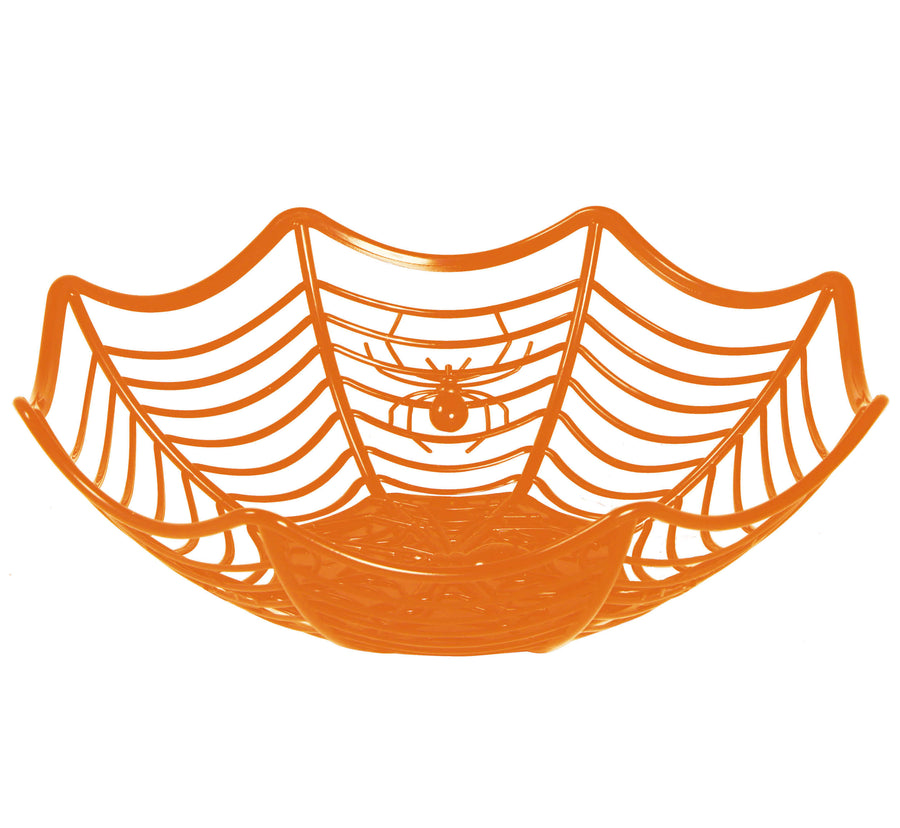 GP24236 – Halloween Spinnennetz Tablett Dekoration – Farbe: Orange, Ansicht 2
