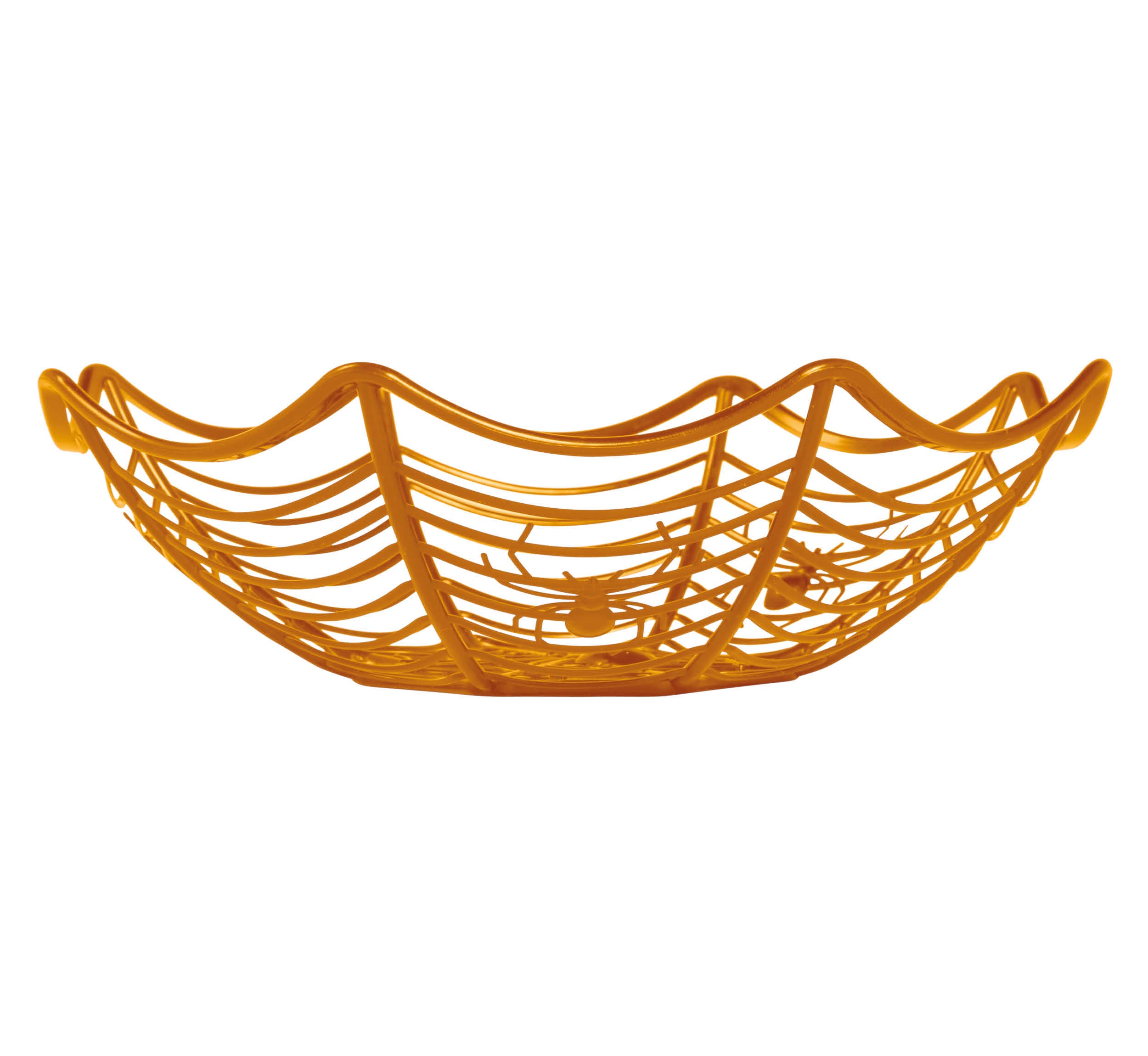 GP24236 – Halloween Spinnennetz Tablett Dekoration – Farbe: Orange