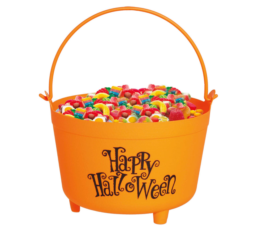 Hexe Kessel Halloween Clou Orange
