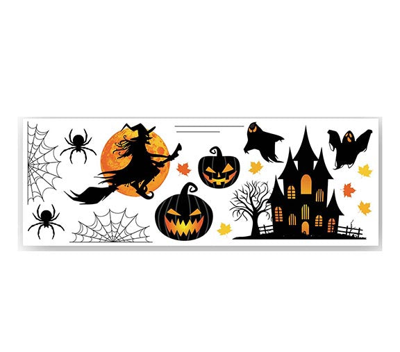 GP24262 – Halloween Hexe Spinne Kürbis Dekoration – Farbe: Mehrfarbig