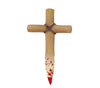 GP24274 – Vampir Bekämpfungs Accessoire Kreuz Pfahl – Farbe: Braun