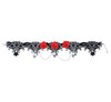 GP24335 – Gothic Marquis Totenkopf Halsreif – Farbe: Rot