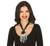 GP24337 – Skelett Halskette Halloween Dekoration – Farbe: Schwarz