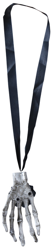Skelett Hand Halskette für Damen mit Rose, Bild 4