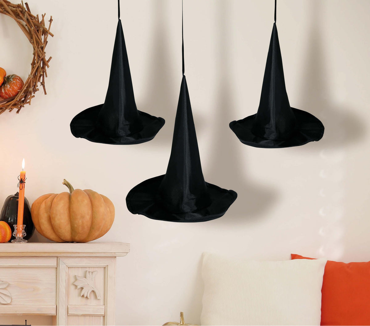 GP24341 – Hexen Halloween Deko Zum Aufhängen – Farbe: Schwarz