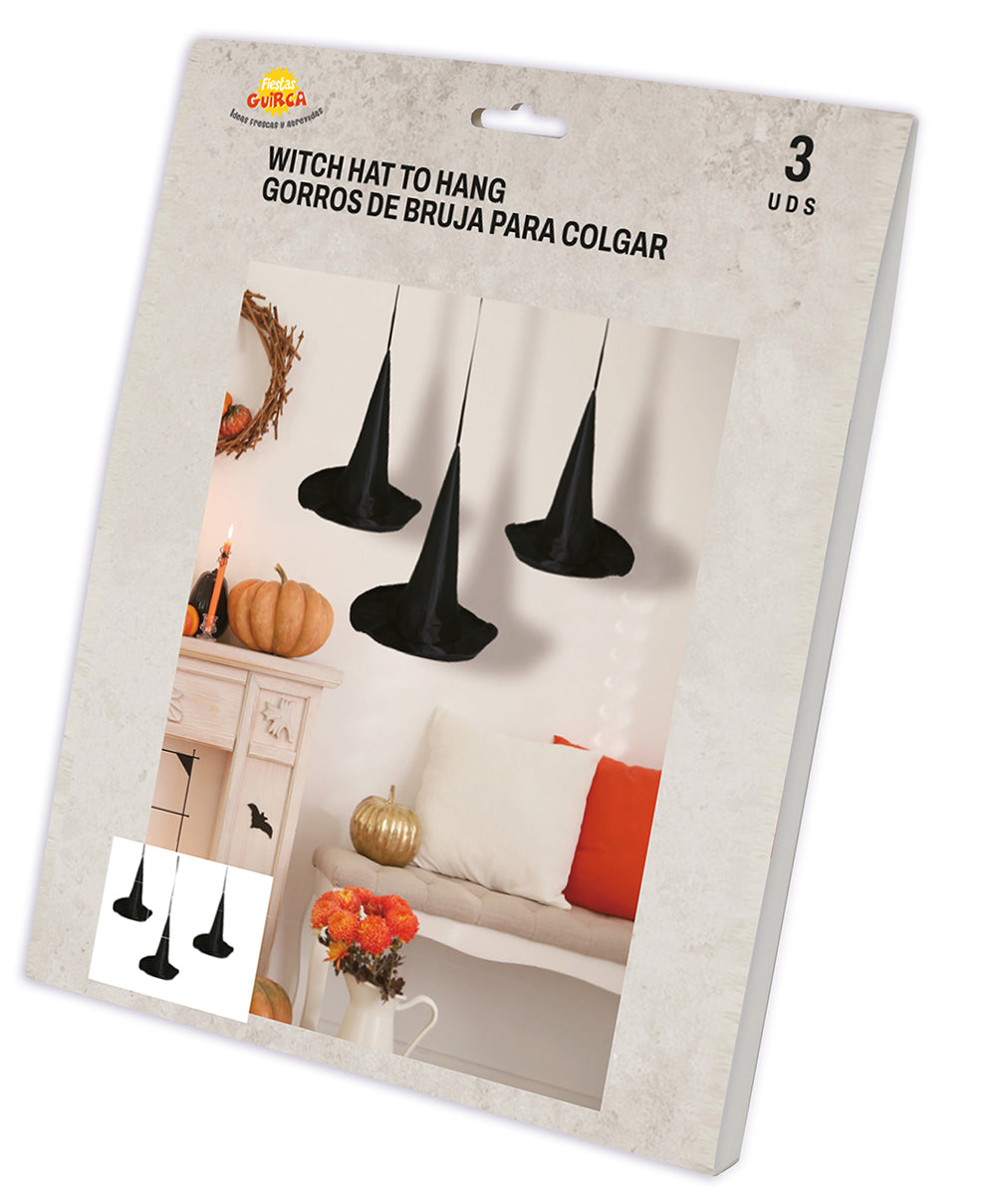 GP24341 – Hexen Halloween Deko Zum Aufhängen – Farbe: Schwarz