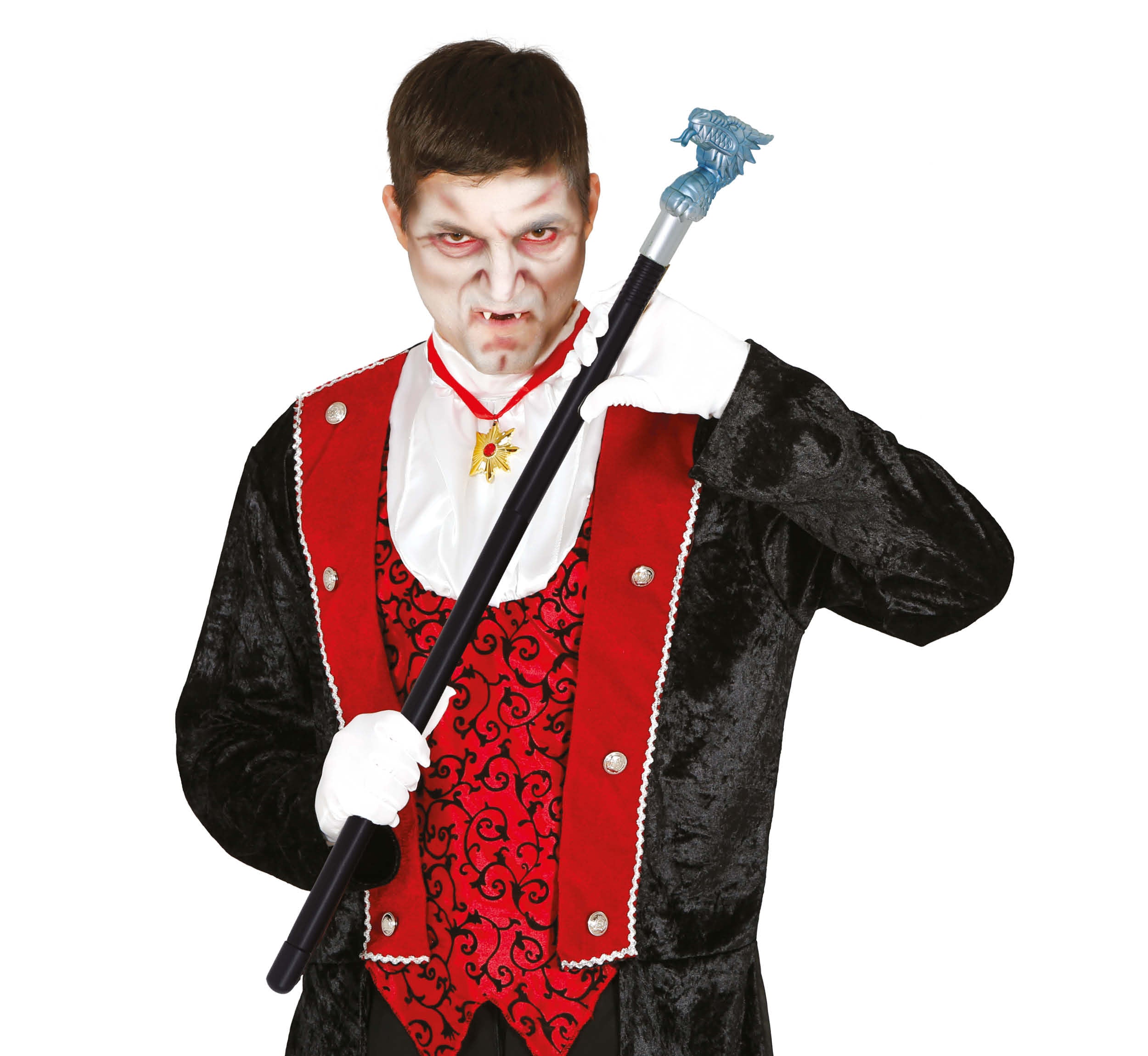 GP24372 – Vampir Stab Zauberer Drachendekor – Farbe: Schwarz