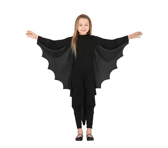 Fledermaus Umhang für Kinder 100 cm schwarz