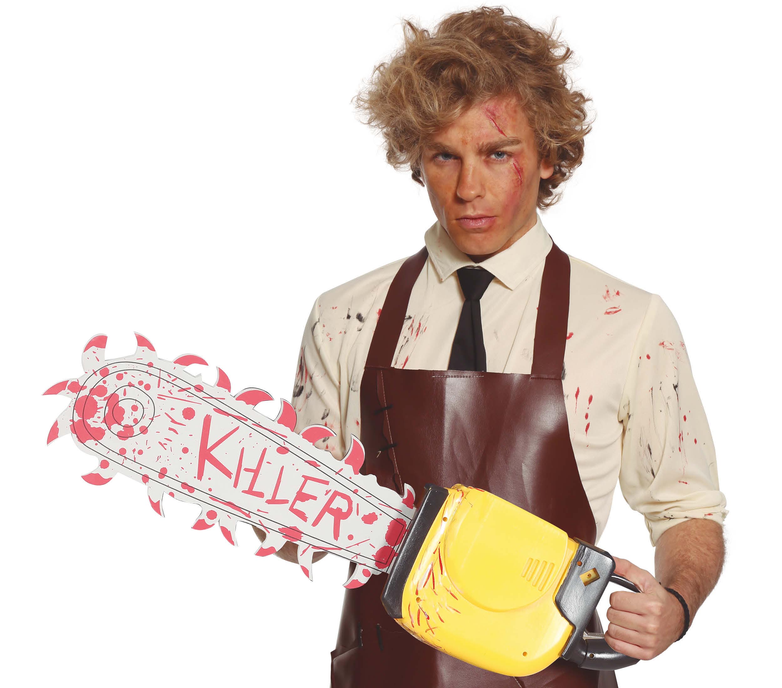 GP24379 – Halloween Kettensäge Kostüm – Farbe: Grau