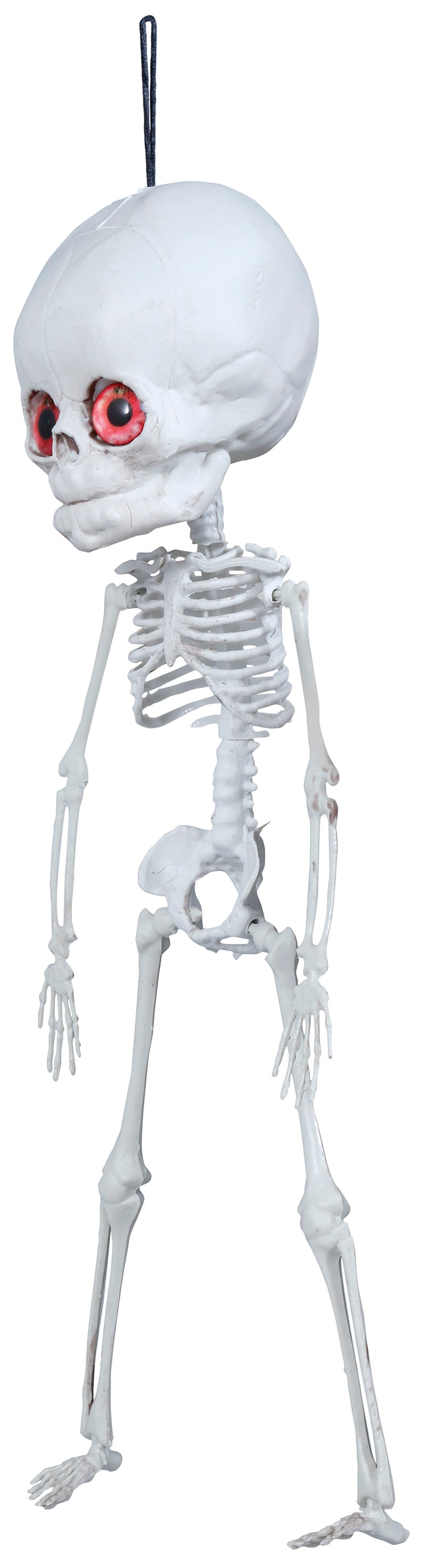 GP24406 – Skelett Halloween Dekor Dickkopf Hängehängefigur – Farbe: Weiß