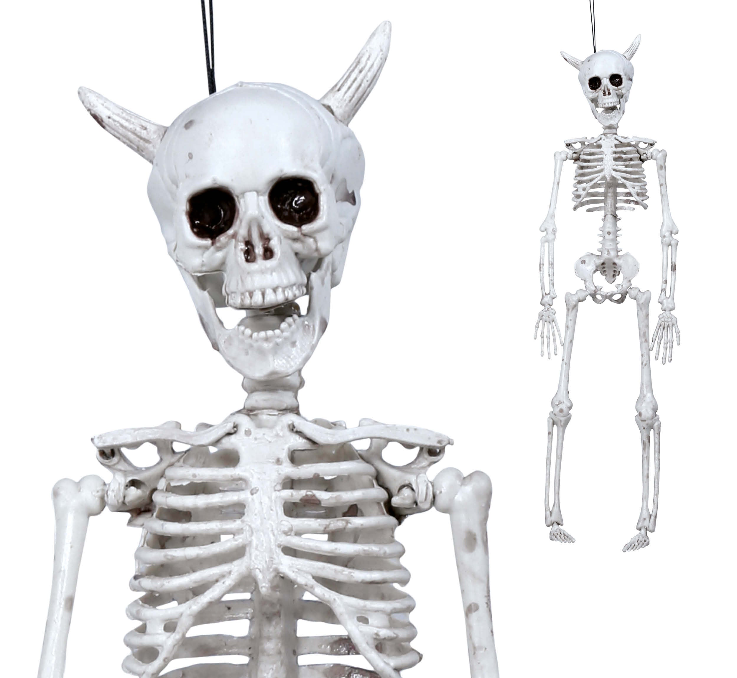 GP24407 – Skelett Halloween Hängefigur Deko – Farbe: Weiß