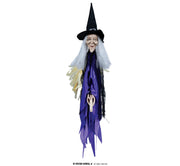 Hexe Dekofigur Halloween Broomstick, Bild 1