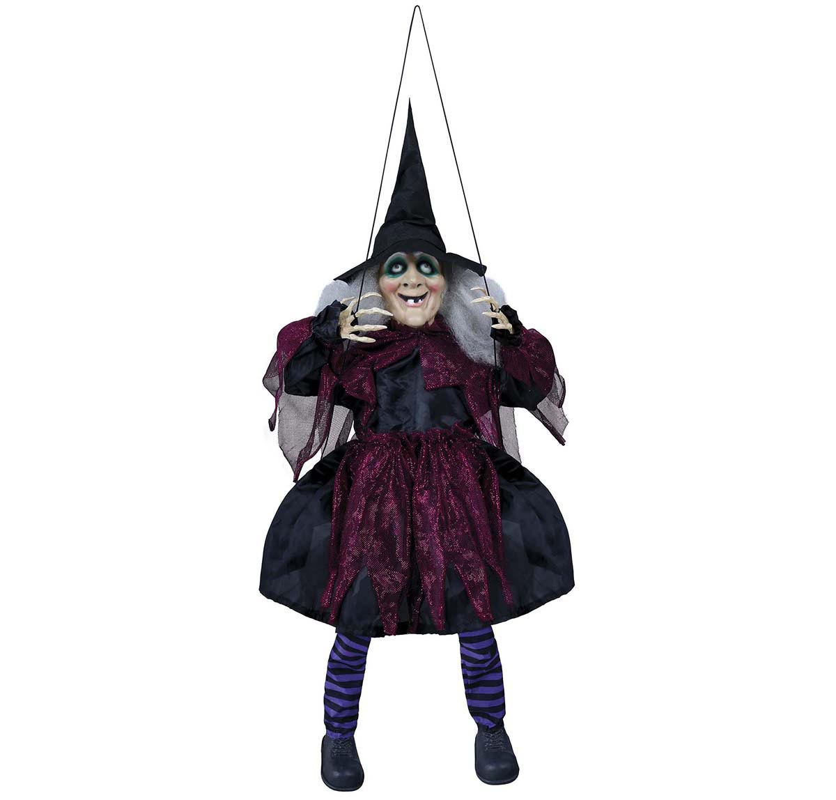 GP24417 – Hexe Halloween Schaukel Dekoration – Farbe: Pink