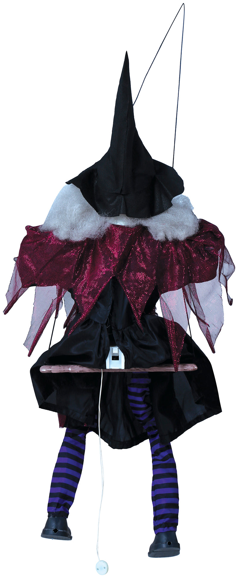 GP24417 – Hexe Halloween Schaukel Dekoration – Farbe: Pink