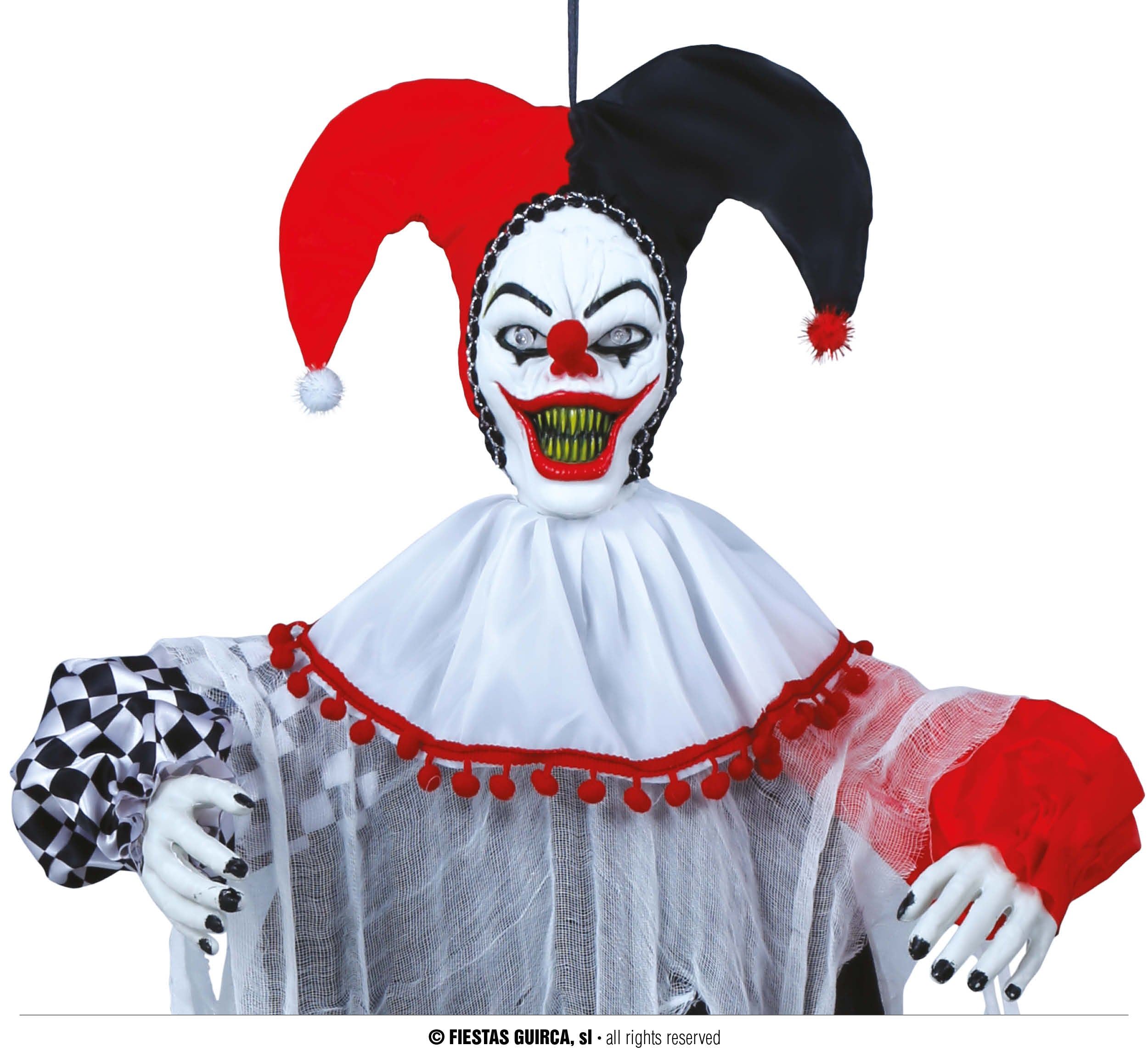 GP24466 – Clown Horror Figur Halloween Dekoration – Farbe: Schwarz