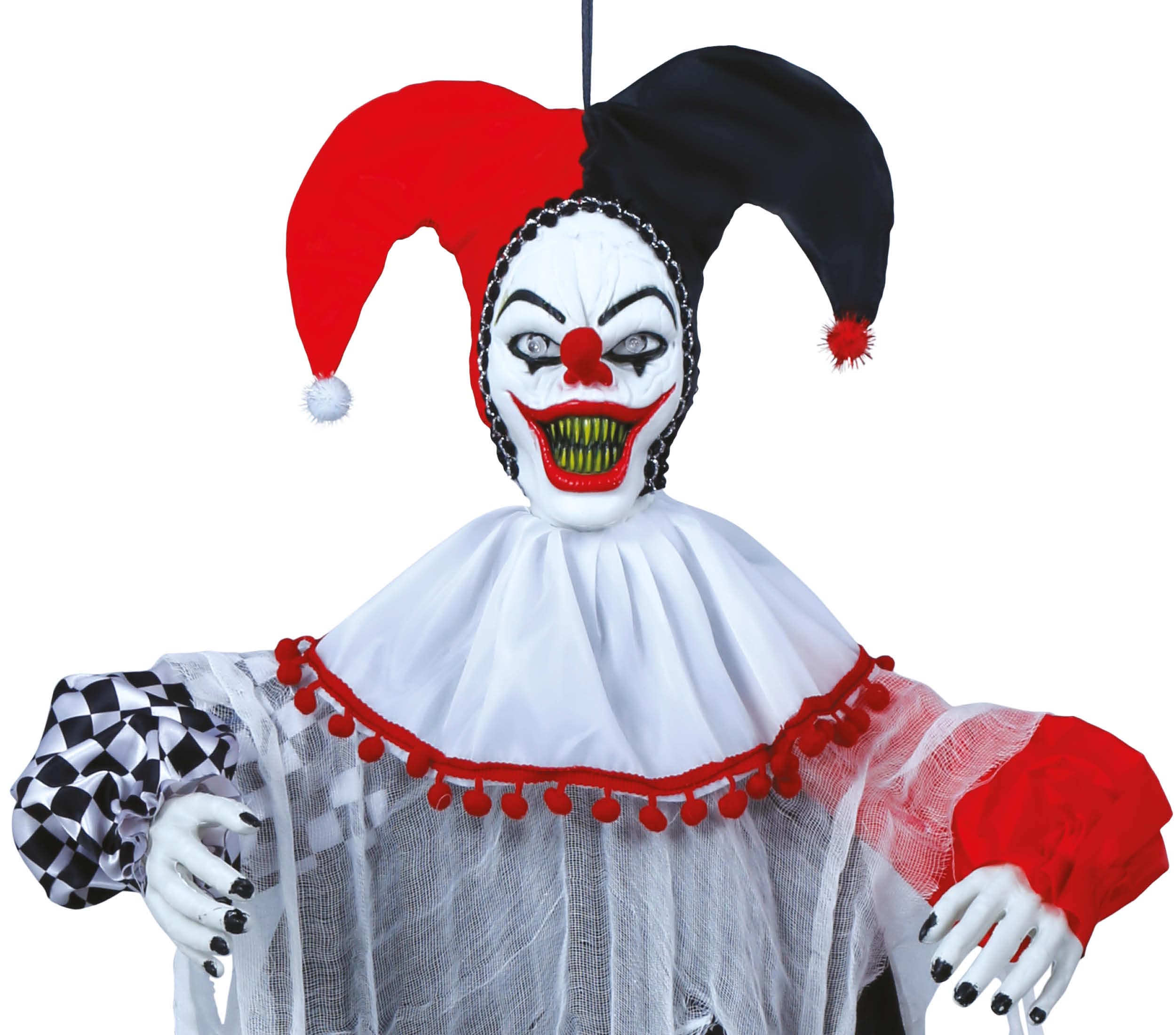 GP24466 – Clown Horror Figur Halloween Dekoration – Farbe: Schwarz