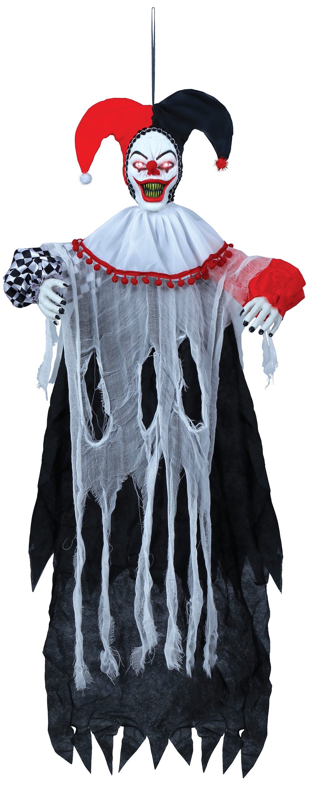 GP24466 – Clown Horror Figur Halloween Dekoration – Farbe: Schwarz