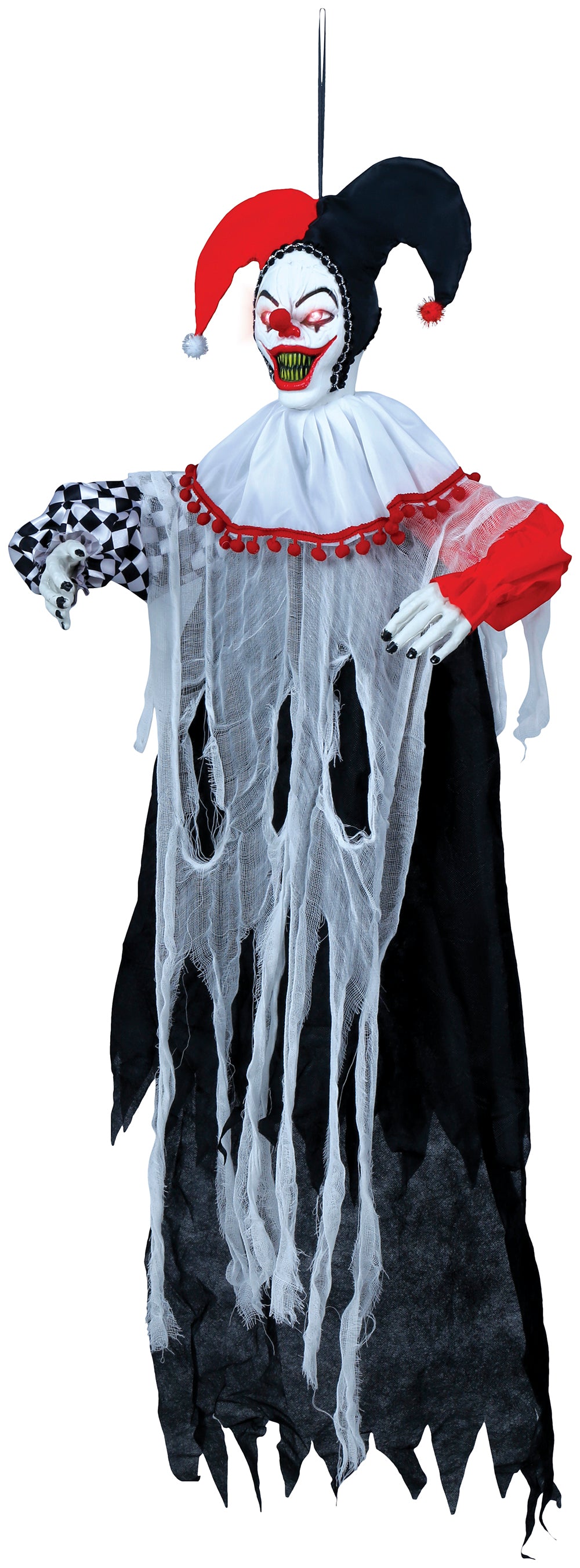 GP24466 – Clown Horror Figur Halloween Dekoration – Farbe: Schwarz
